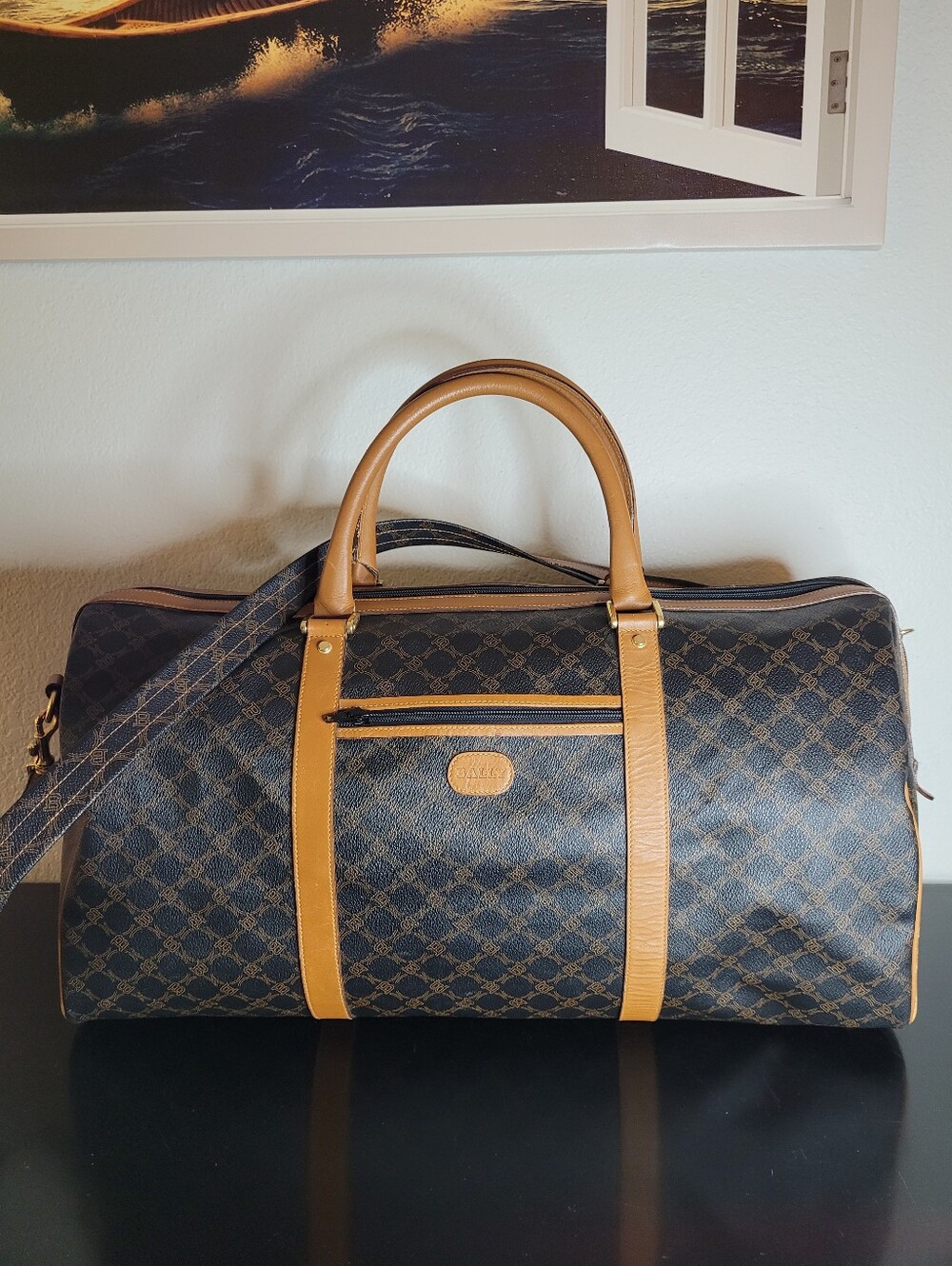 Bally Vintage XL Boston Duffel Bag